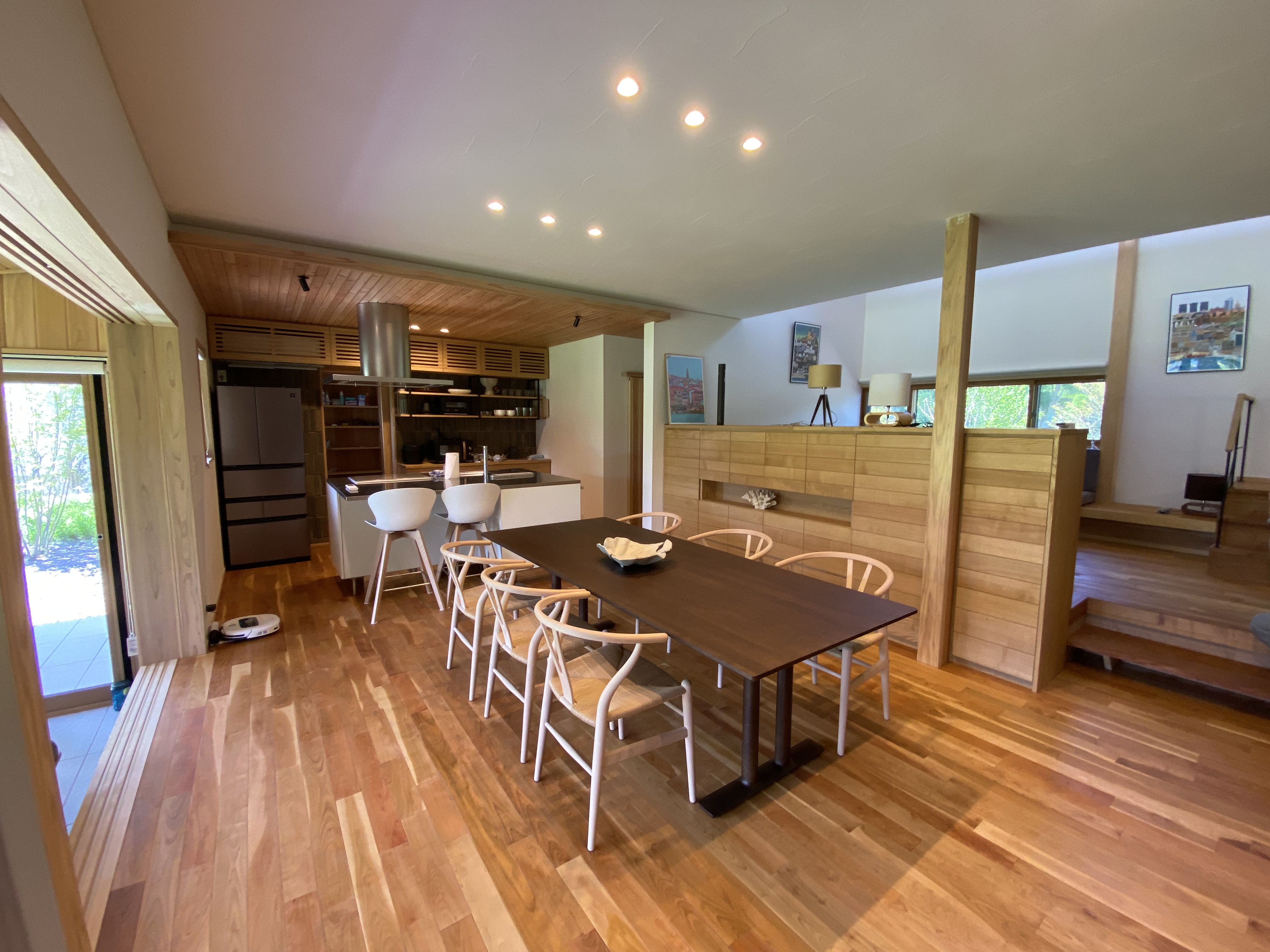 Dining and kitchen